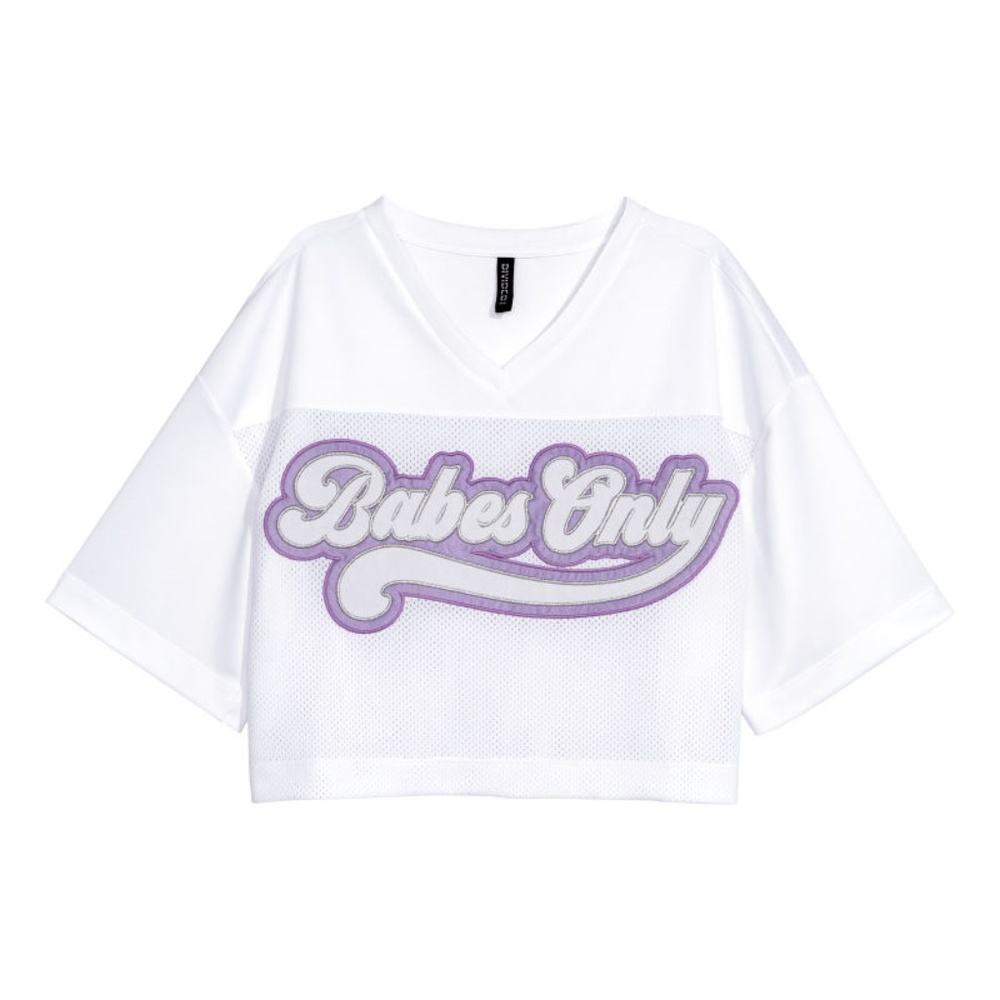 Divided H&M Cropped Shirt Large